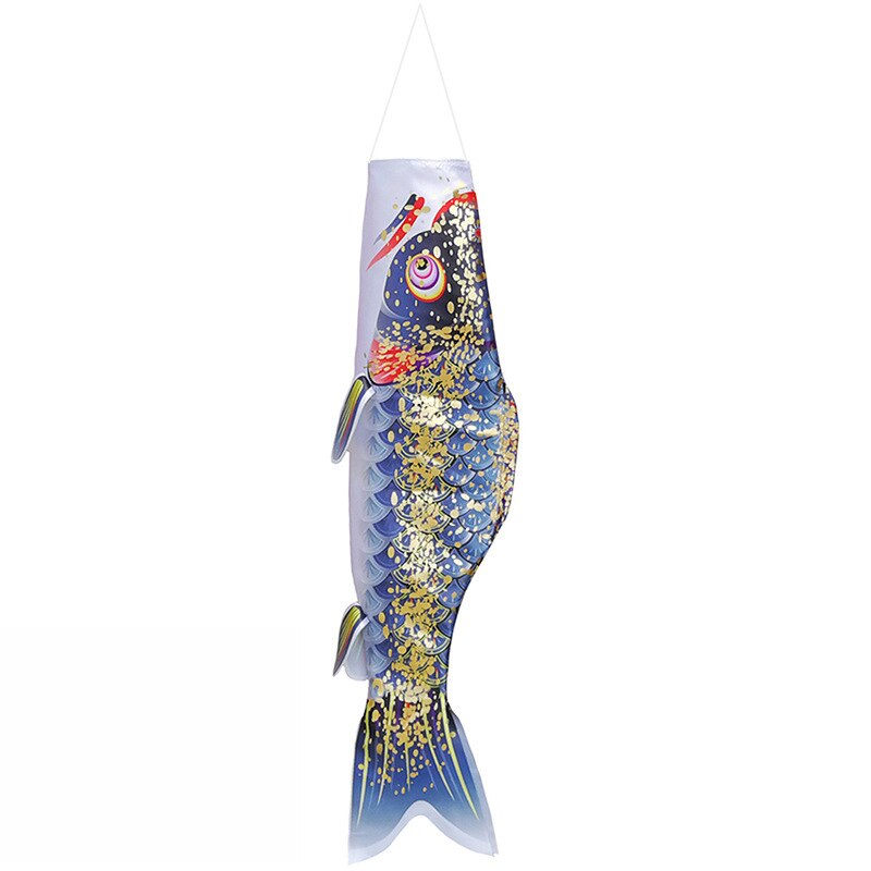 40/50/70cm Japanese Carp Windsock Streamer Fish Flag Kite Cartoon Fish Colorful Windsock Carp Wind Sock Flag Koinobori