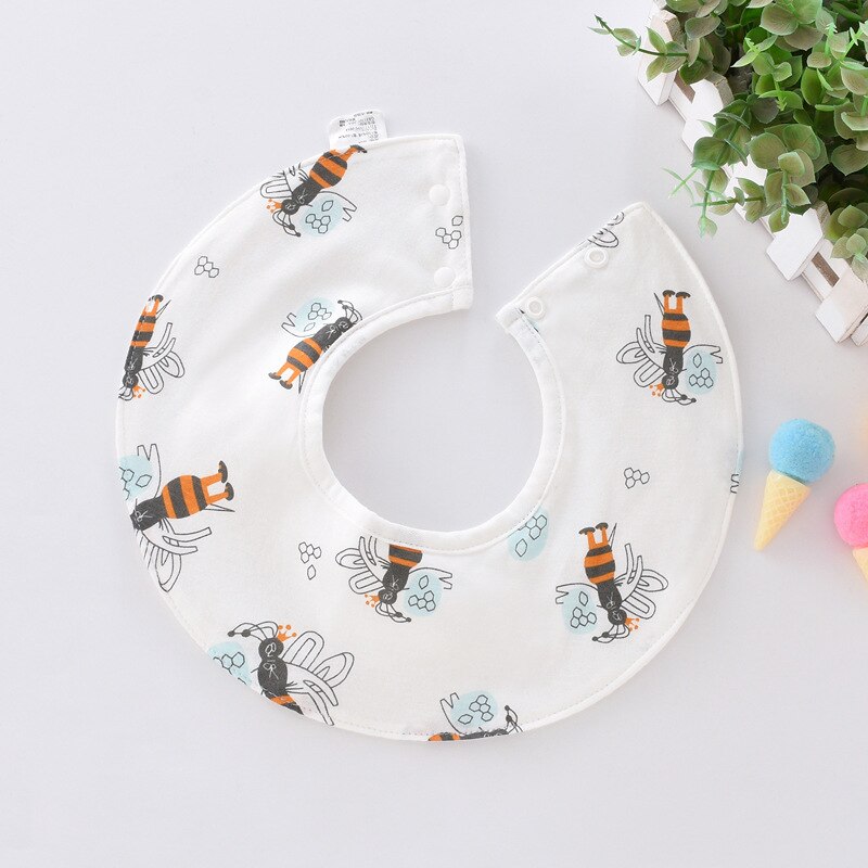 Baby Lätzchen Wasserdicht infant Baumwolle Gecko panda giraffe firefly Tier Baberos Bandana Lätzchen: WHT069F