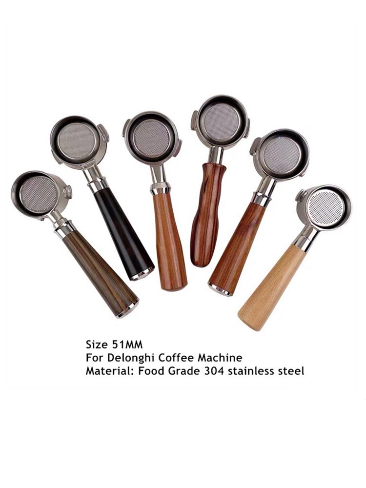 Koffie Filterhouder 51Mm Voor Delonghi Dedica EC680 EC685 Eco310 Ecp35.31 ECOV311 Bco420 Rvs بورتافلتر ديلونجي