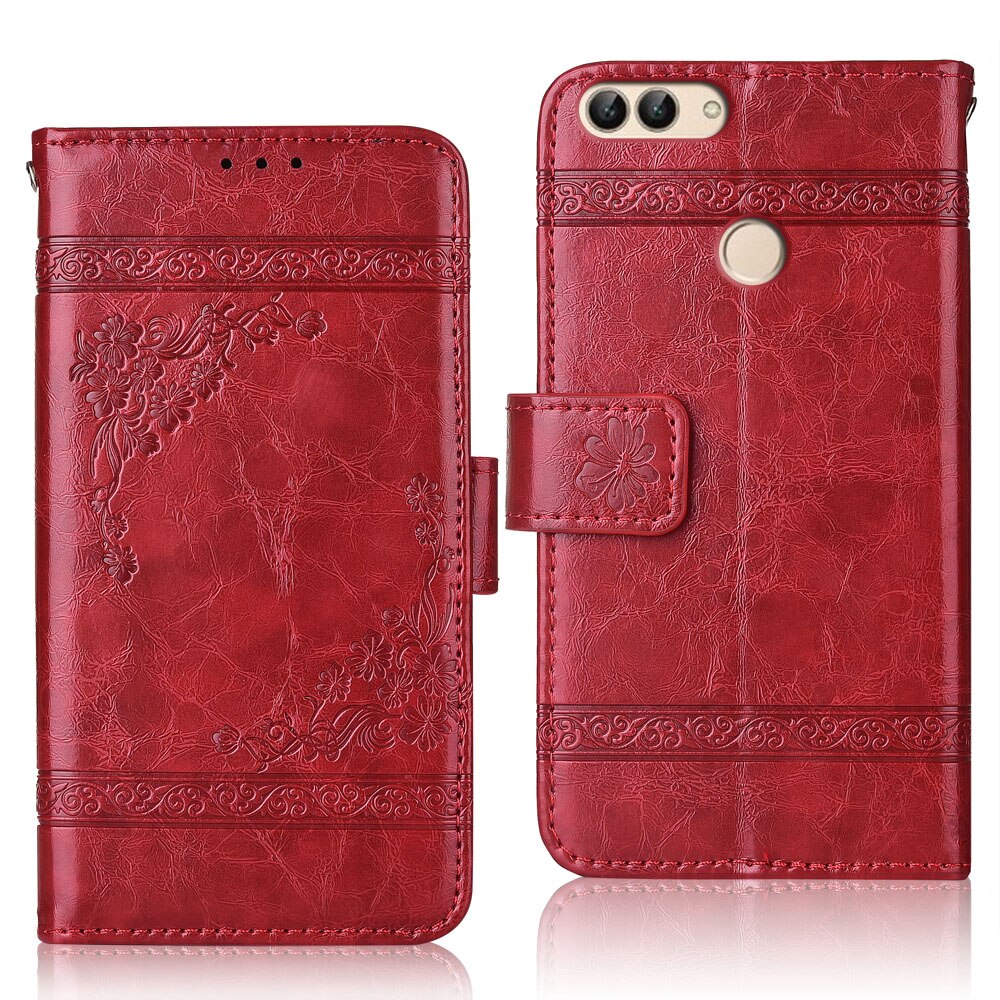 P Smart Case Flip Wallet Leather Book Case For On Huawei P Smart Back Cover For Huawei P Smart FIG-LX1 Coque