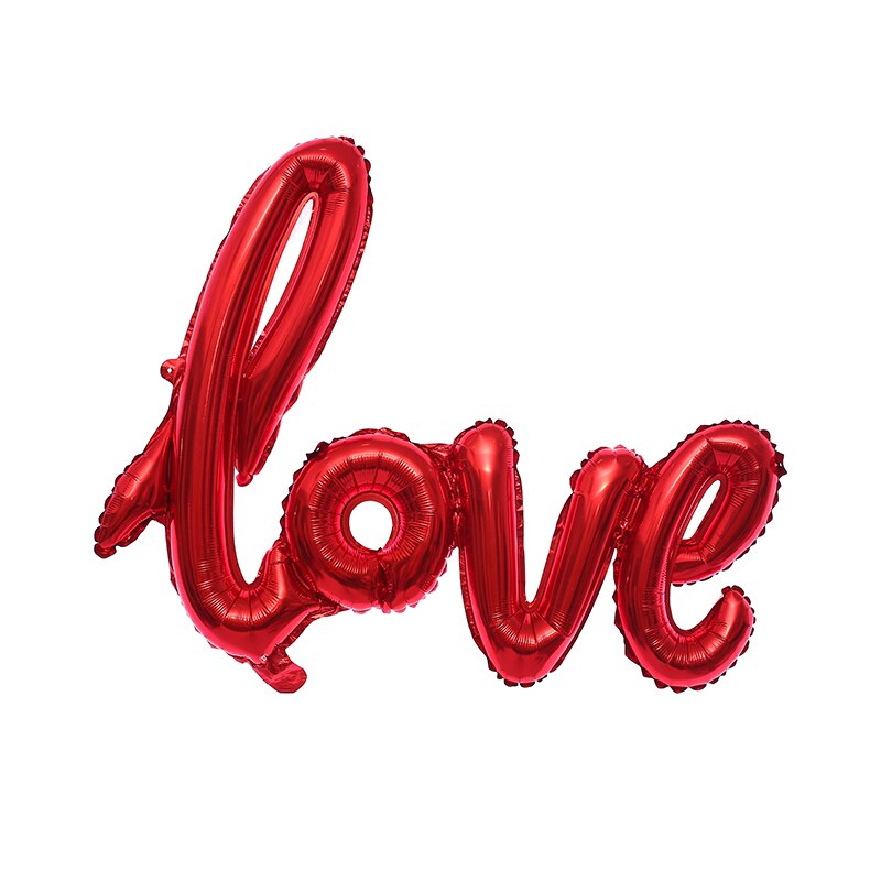 18inch I Love You Red Heart Foil Balloon Wedding Party Valentine's Day Decoration Balloons Red Love Foil Balloon