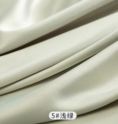 Soft Polyester Navy Satin Wedding Dress Fabric By Meters Sewing Material Home Textile Curtain Cloth Dec 50*150cm TJ1592: 5