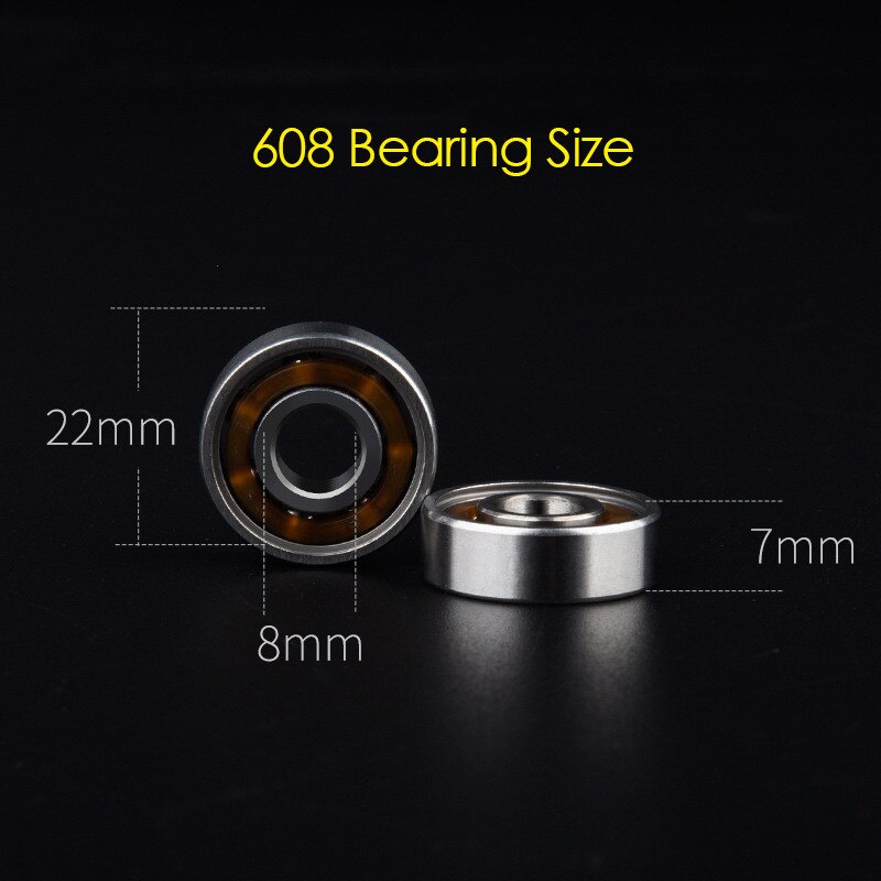 Fidget Spinner Metal Alloy 608 Bearing Smooth Mute Long rotation Hand Spinner 608 Replace Bearing for Hand Spinner Accessories
