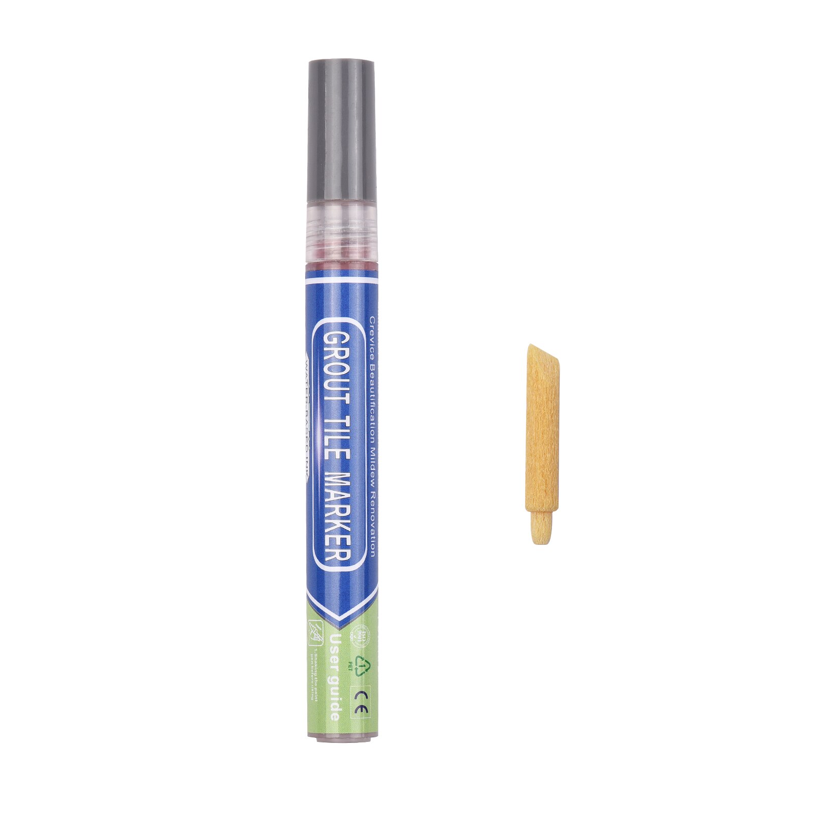 Grout Pen Water Based Tile Grout Paint Pen Renew Repair Marker Tile Gap Line Coating with Replacement Tip Waterproof: Donkergrijs