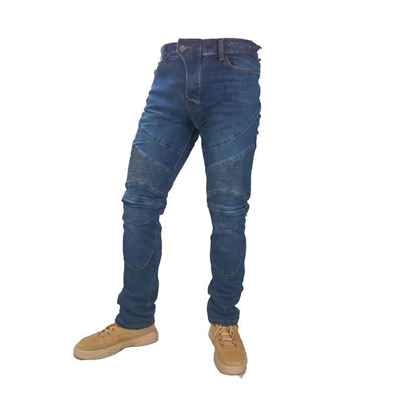 Pantalon moto homme moto jean équipement de protection équitation voyage moto pantalon poche à glissière tout-terrain moto pantalon
