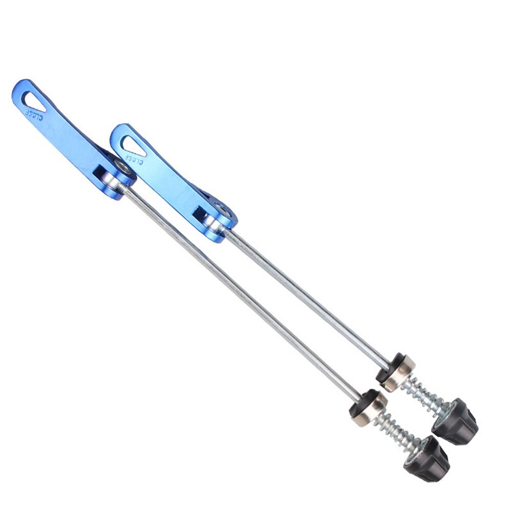 2 pieces of 145 / 185mm bicycle hub quick release bolt lever, axle front and rear wheel hub quick release lever: Blue
