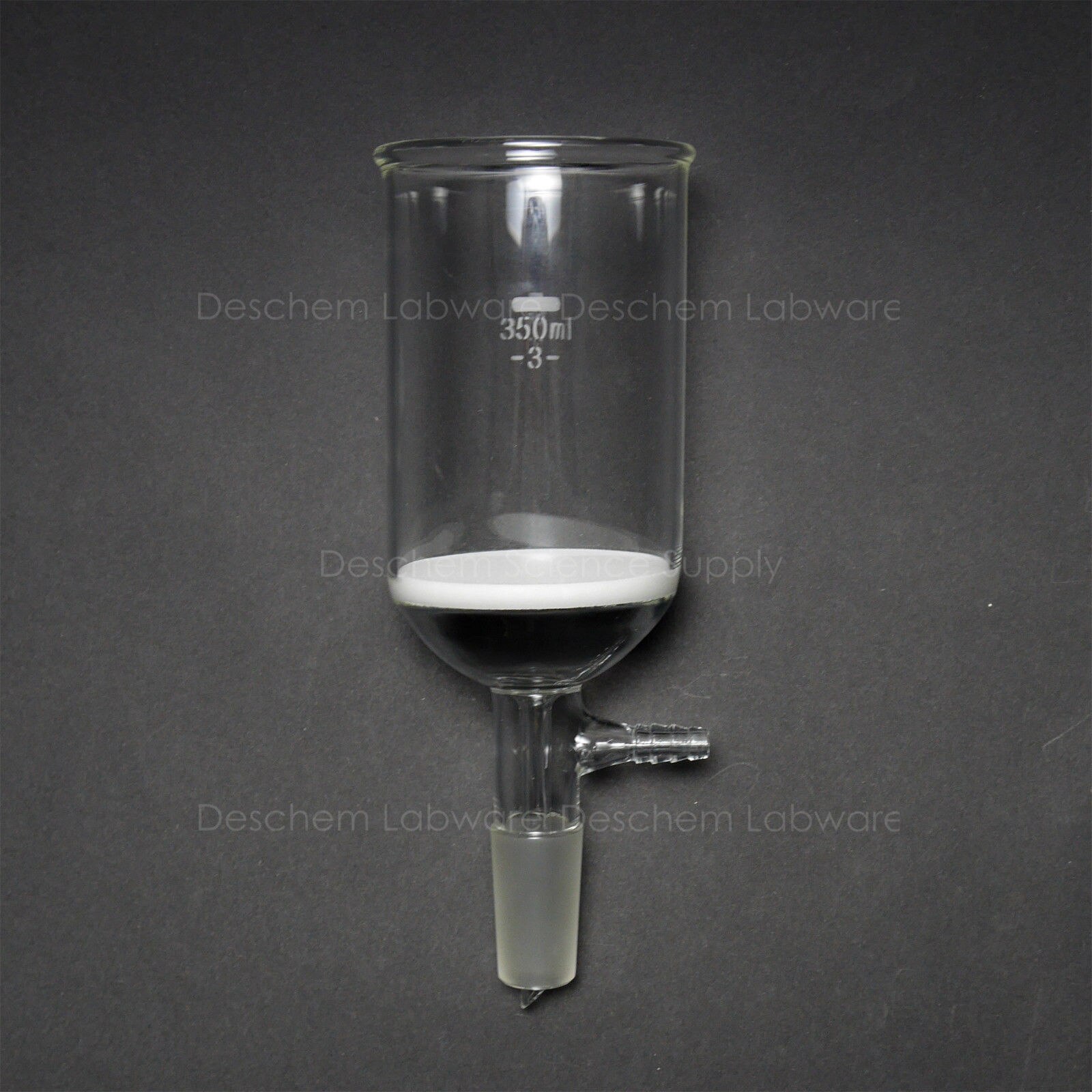 350ml,24/40,Glass Buchner Funnel,70mm Suction Filter,Vacuum Hose Adapter