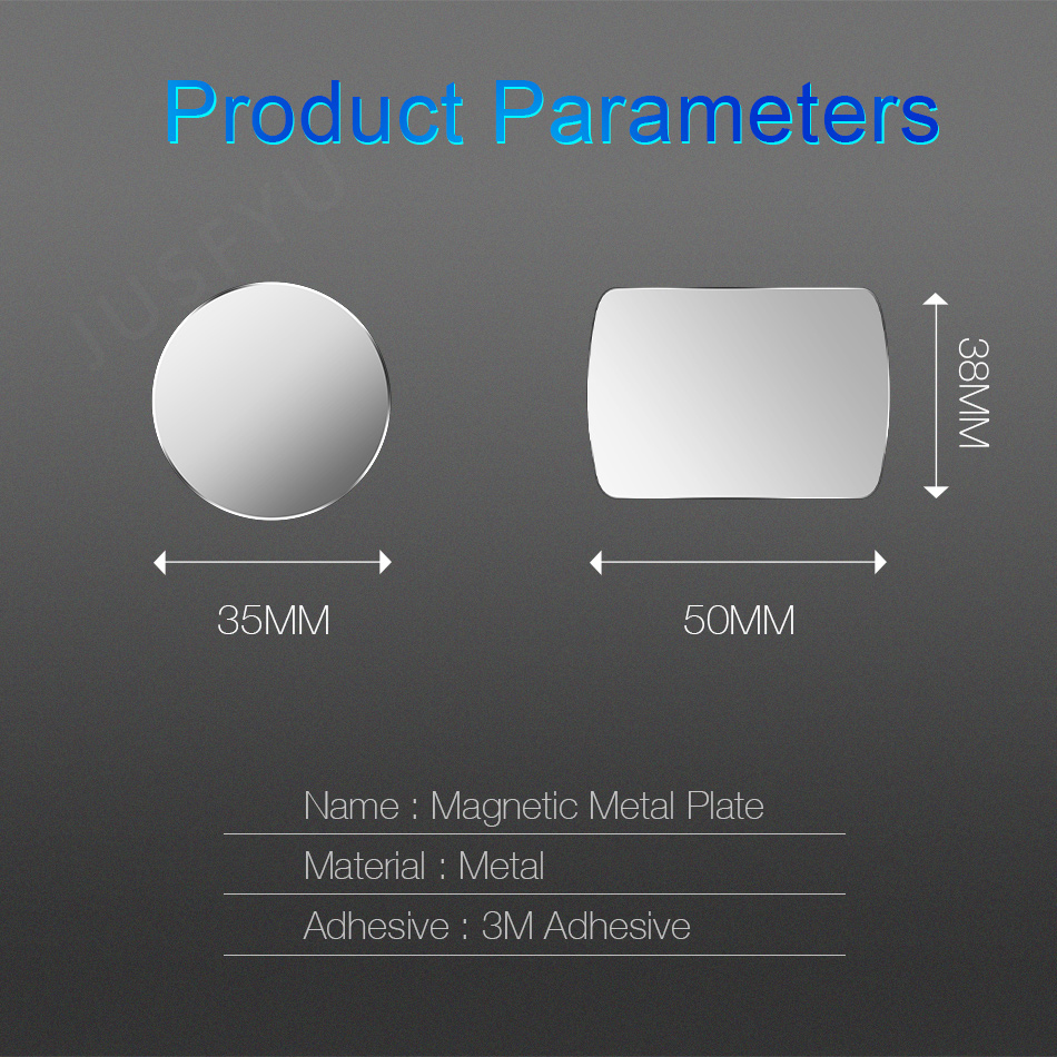 3M Metal Plate Disk iron Sheet For Magnet Mobile Cell Phone Holder For Magnetic Car Air Vent Mount Phone Stand Mount Support
