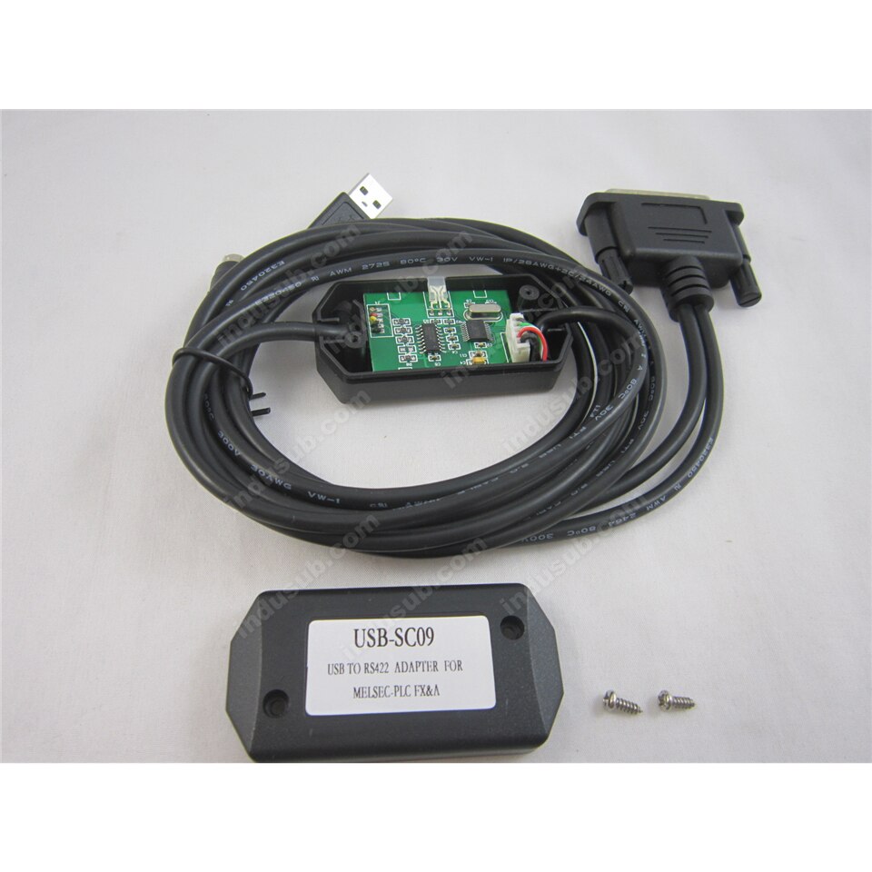 USB/RS422 interface adapter for Mitsubishi FX&A series PLC,with communication indicator,2.5m