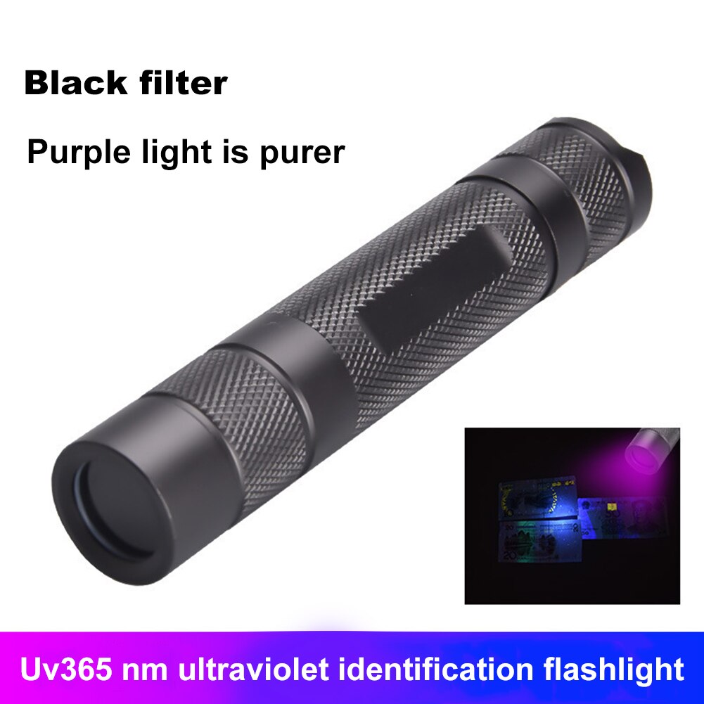 Draagbare 365nm Ultraviolette Zaklamp Led Mini Huisdier Fdetector Fakkel Lamp Draagbare Mini Led Zwarte Spiegel Zaklamp