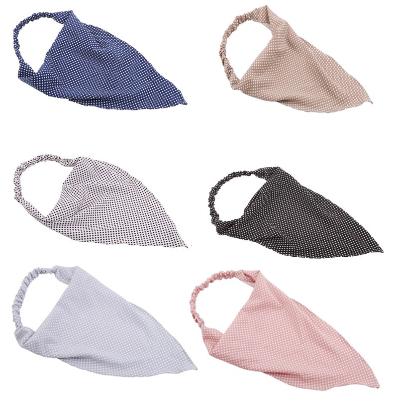 Sciarpe a forma di triangolo alla moda fasce elastiche a punto con Clip moda donna bandane testa avvolgente fascia per la testa accessori per fazzoletti