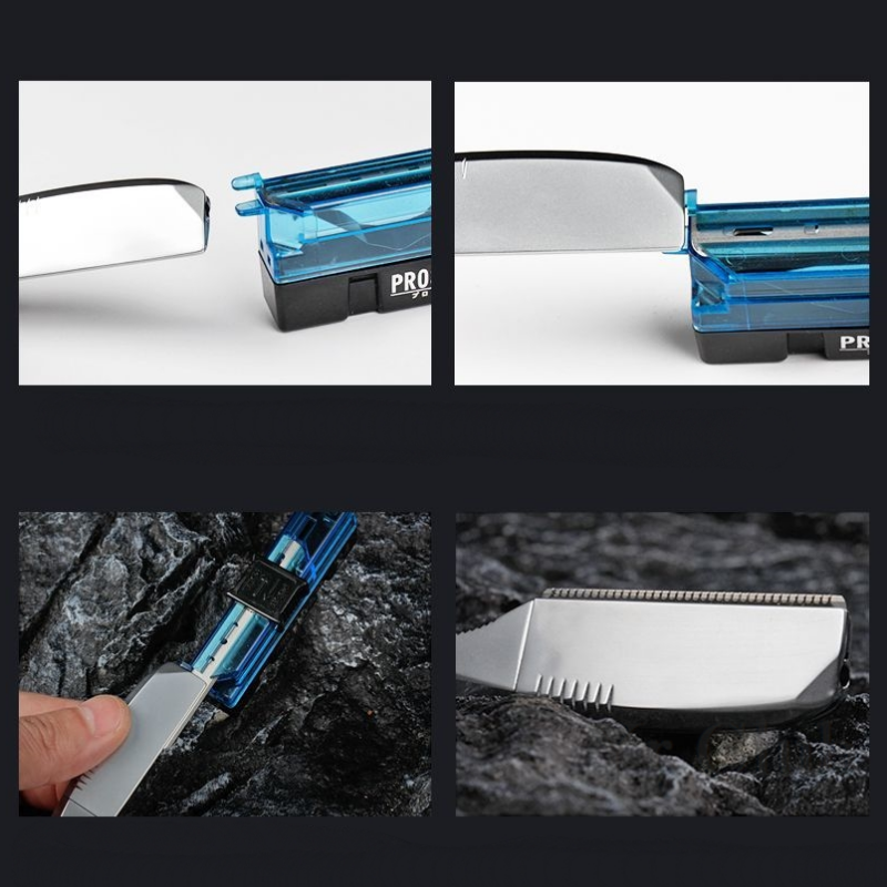 Japanese Feather Razor Manual Folding Secure Shaver Men's Hair Beard Trimmer Barber Shop Hairdressing Shaving Blade Holder Y0705