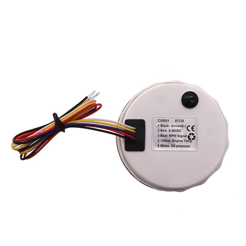 85mm 4 in 1 Multi-functional Gauge Universal LCD Digital Tachometer 0-9999RPM Water temp Oil Pressure 0~10Bar With Alarm