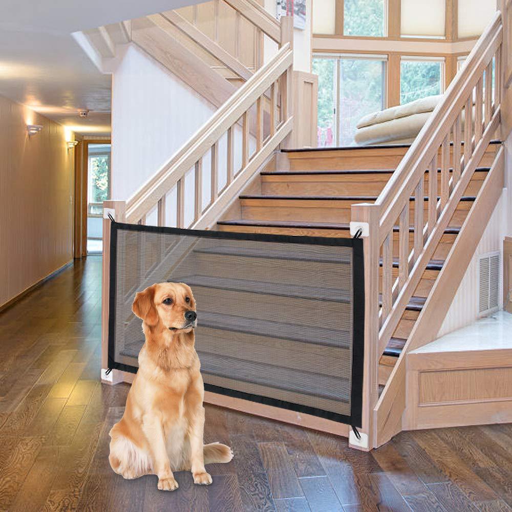 Pet Barrier Portable Folding Breathable Mesh Net Dog Separation Guard Gate Pet Isolated Fence Enclosure Dog Safety Supplies
