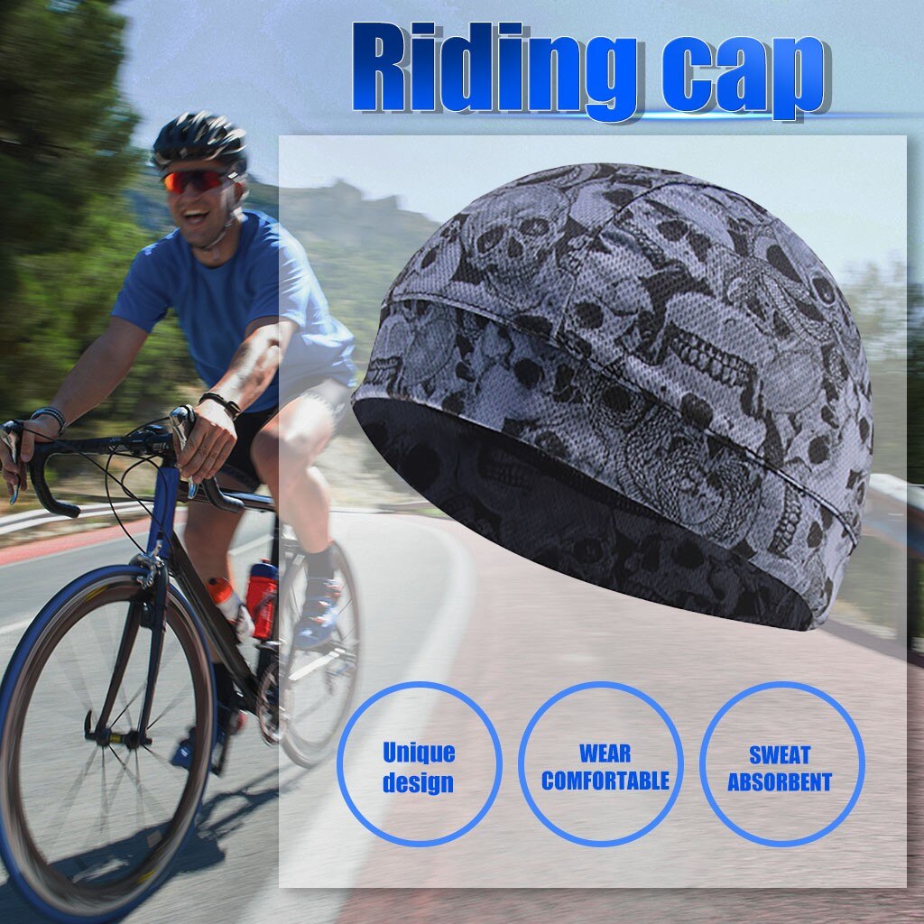 2121 Unisex Cycling Helmet Liner Skull Cap Spring Under Helmet Cap Men Women Running Beanie Hat Quick Dry Sport Caps#0814y30: G