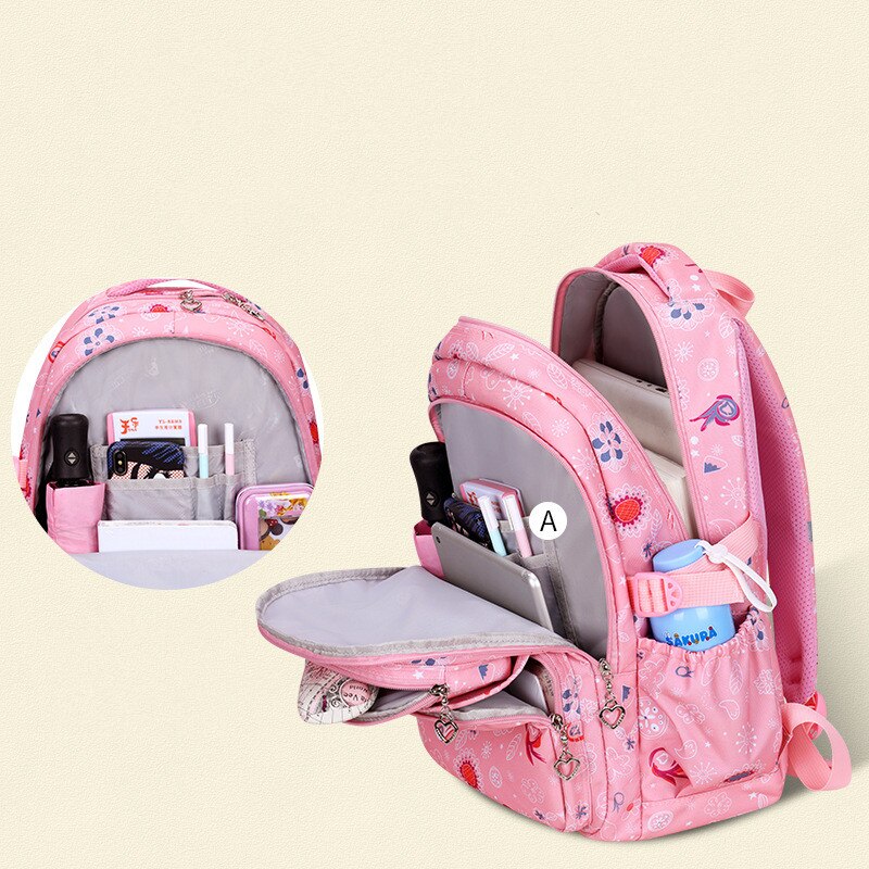 Sacos de escola para meninas à prova dwaterproof água bookbag estudante ortopédico mochila crianças mochilas escola mochila presente da menina