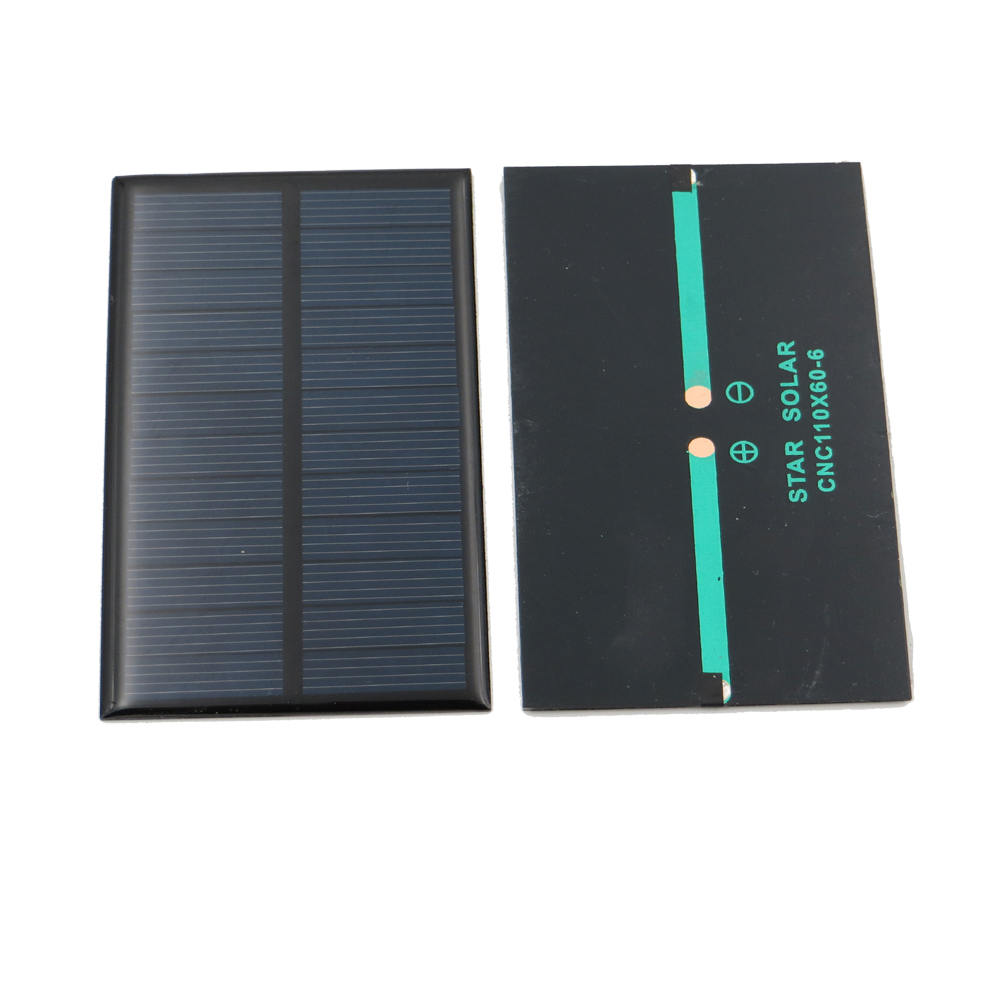 6v 167ma 1 watt 1w solpanel standard epoxy polykrystallinsk silicium diy batteri opladningsmodul mini solcelle legetøj