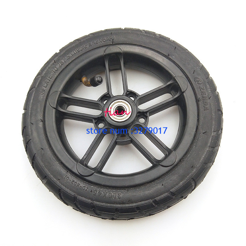 200x45 wheel 8 inch Castor Wheel with Tyre & Tube motorcycle parts electric scooter 6mm 8mm 10mm inner hole