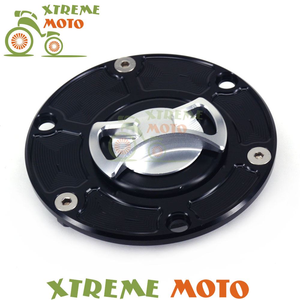 Billet CNC Keyless Gas Fuel Tank Cap Cover For Aprilia RSV1000 Mille RS125 RS250 Tuono Daytona 675 955I Sprint Triple