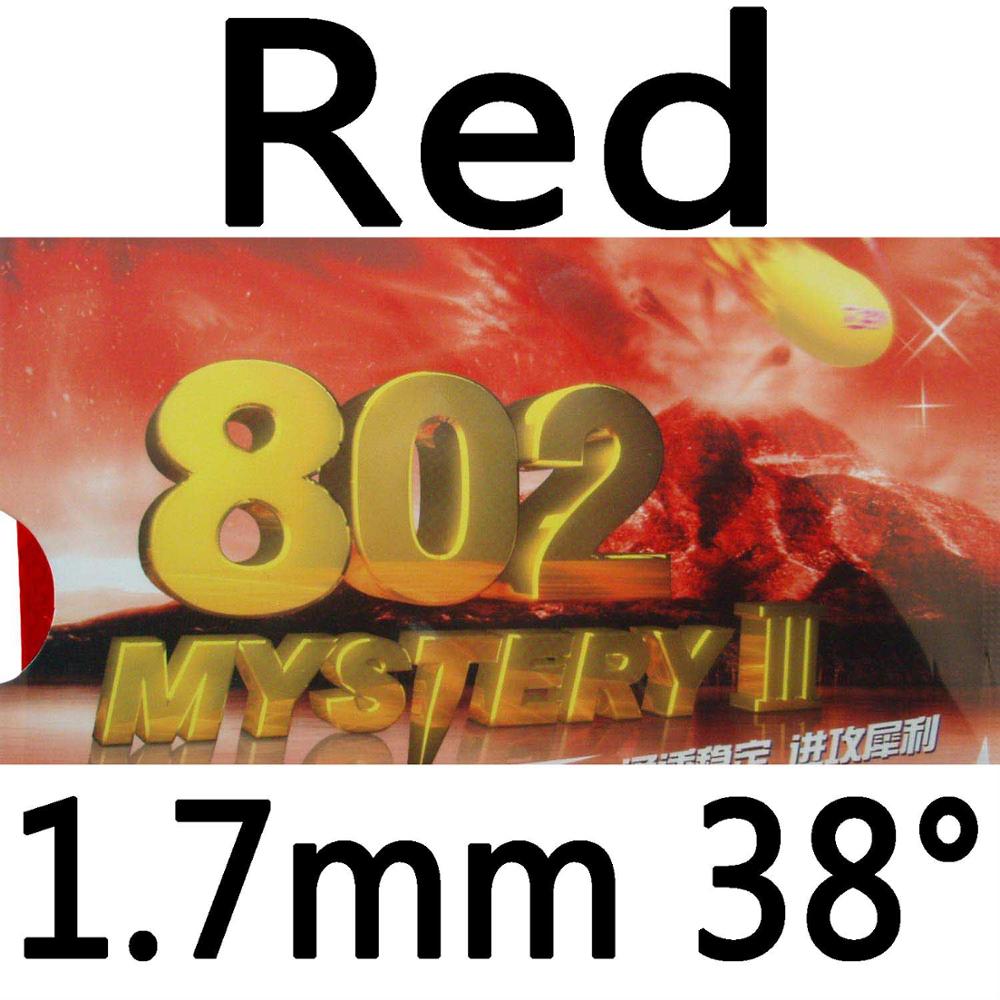 729 Mystery III 802 Short Pips-Out Table Tennis Rubber with Sponge: Red 1.7mm H38