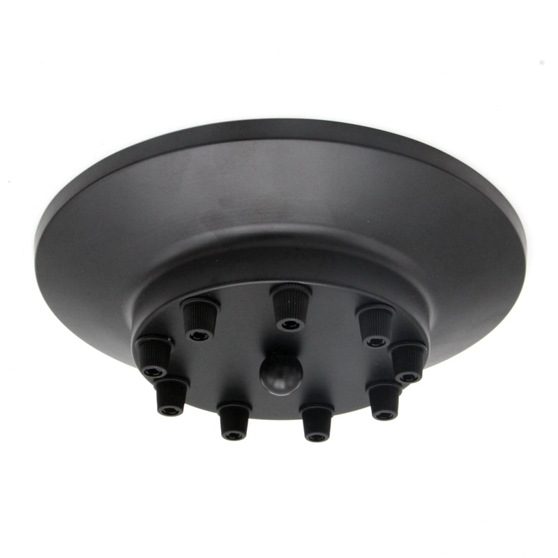 Multi Metal Ceiling Rose Black Ceiling Canopy For Pendant Light Fixtures