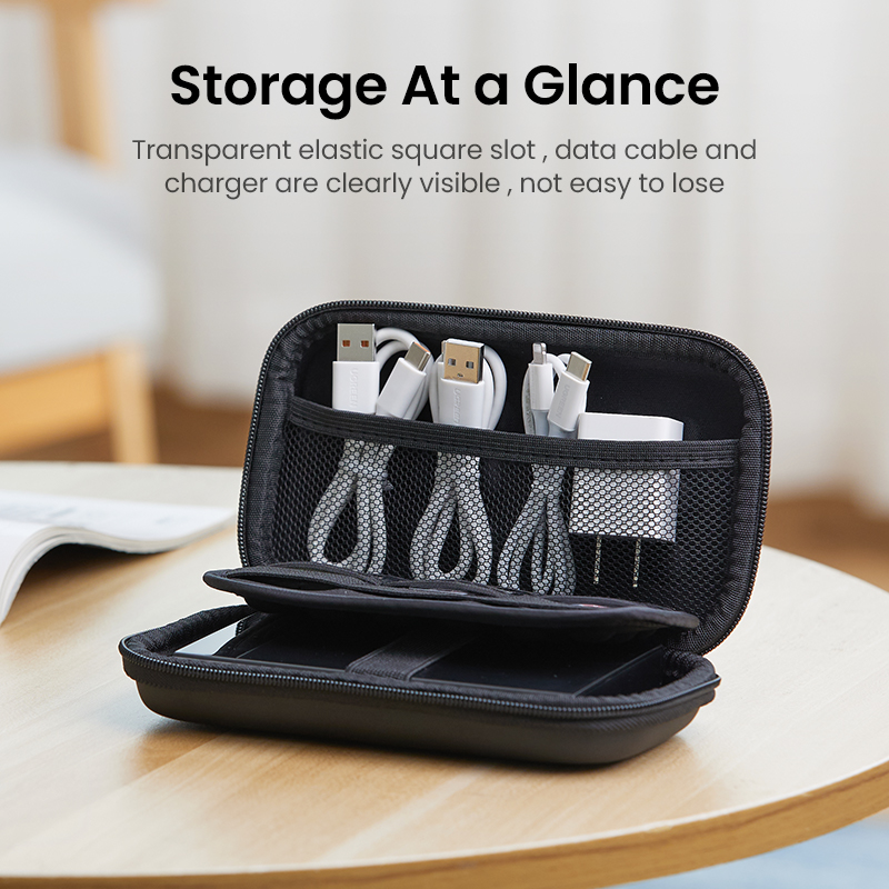 UGREEN – étui de rangement pour disque dur externe de 2.5 pouces, sacoche de voyage pour disque dur SSD Portable, pour batterie externe