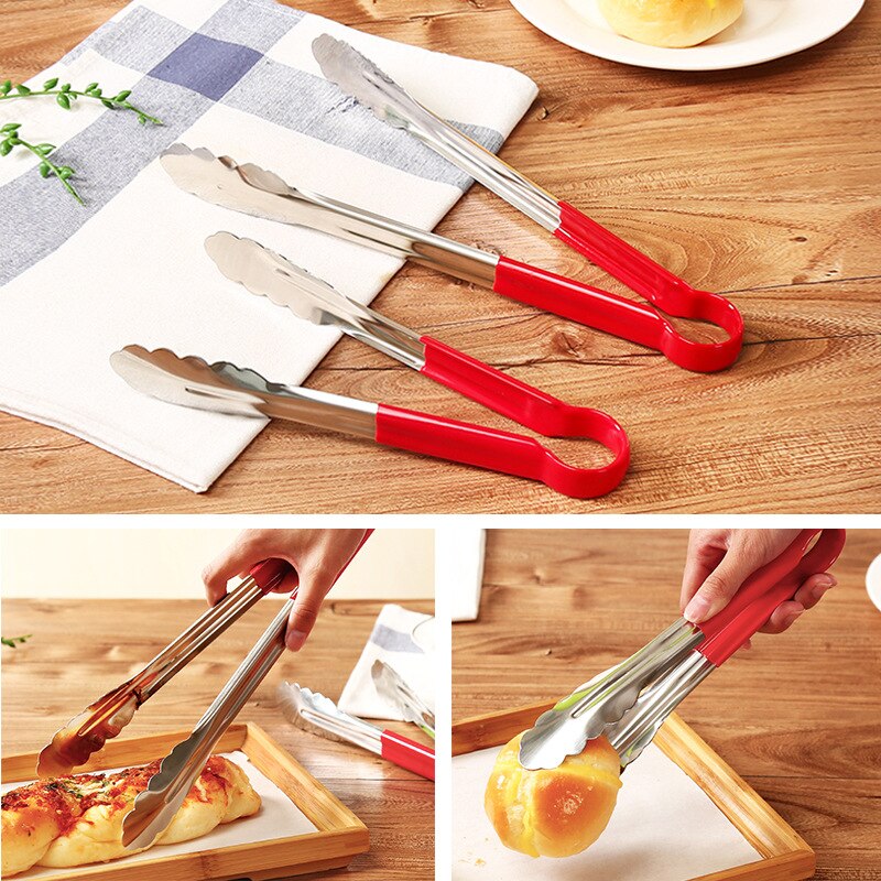 9 inch 12 inch stainless steel food clip BBQ clip kitchen non-slip buffet steak clip bbq tongs food tweezers kitchen stuff