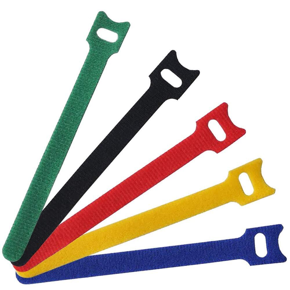 5Pcs Diy Naaien Borduren Accessoires Herbruikbare Kabelbinders 15Cm Verstelbare Zelfklevende Tape Gesp Draad Organisator