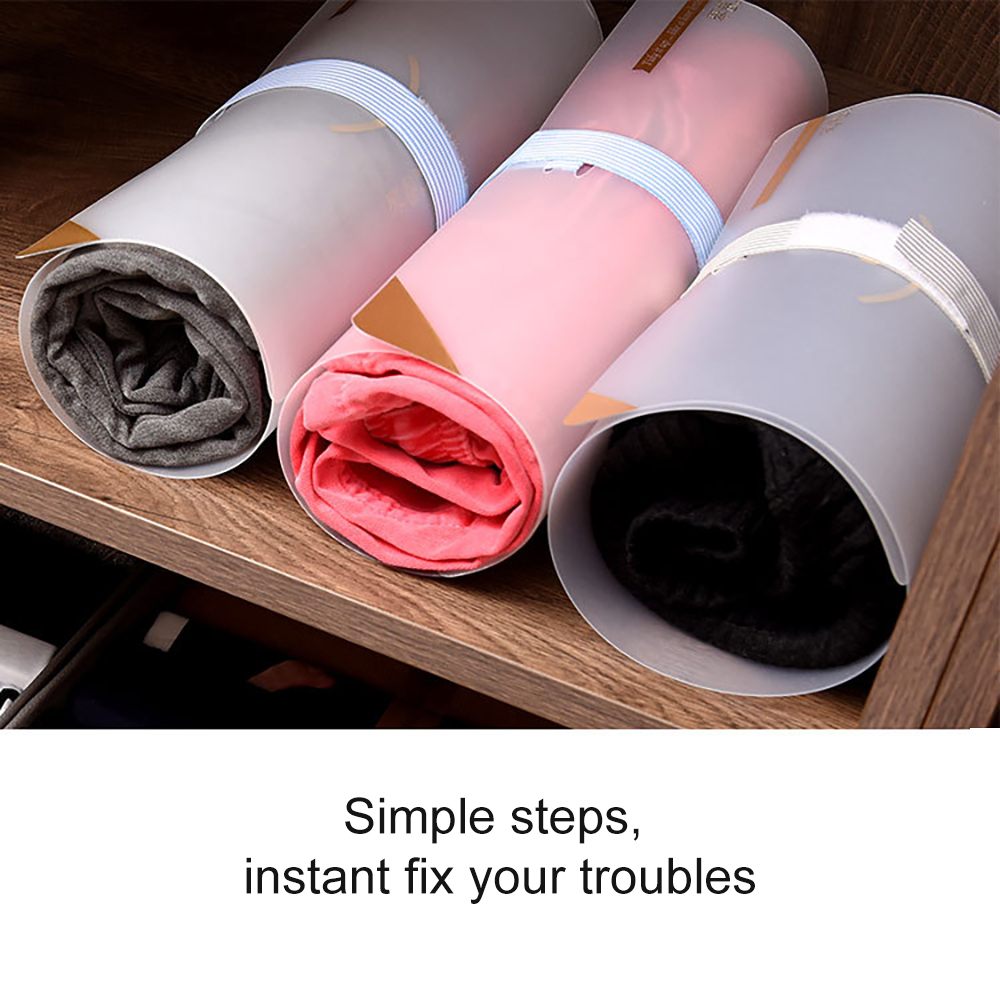 S/l kleding oprol organizer shirts truien lade tijdbesparende kleding opvouwbare plank garderobekast opbergruimte voor op reis huishoudelijke gereedschappen