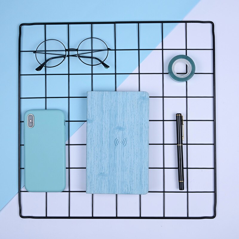 Exquisite A6 Leather Notepad Travel Power Wireless Charging Agenda Diary Planner Mini Pocket Notebook