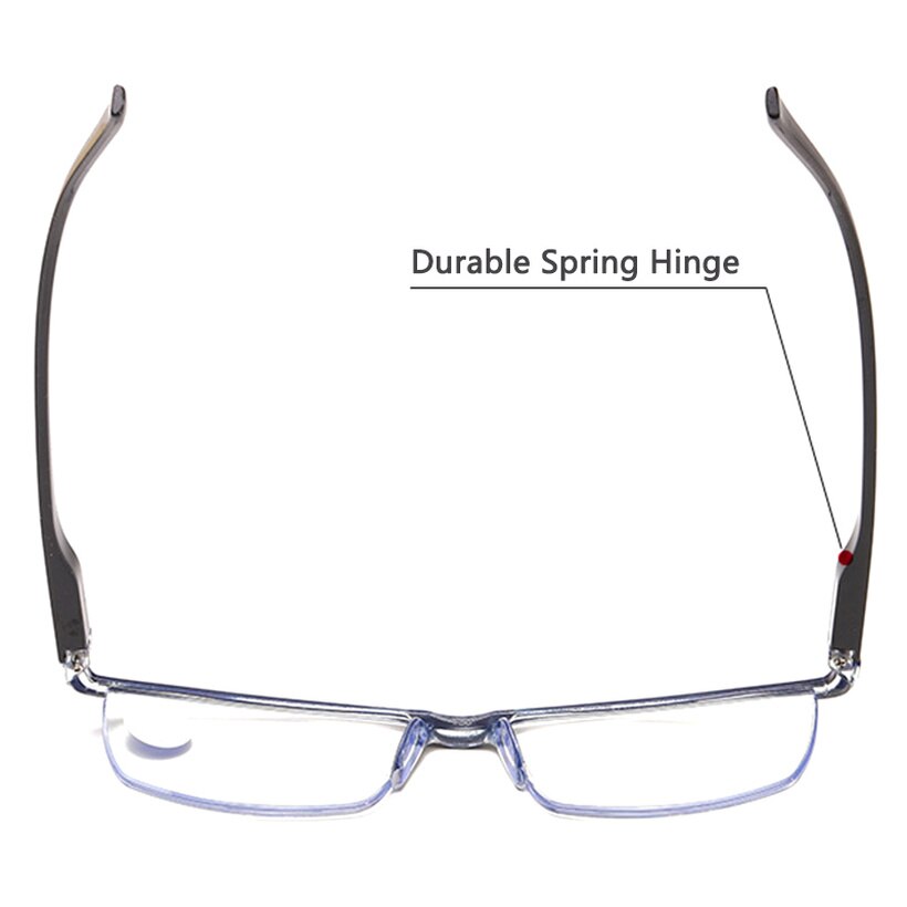 Gafas de lectura bifocales para hombres y mujeres, lentes bifocales de lectura con acabado Anti luz azul, dioptrías + 1,5 2,0 + 2,5 3,0 3,5