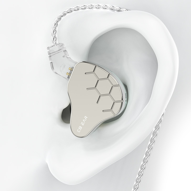 KBEAR Lark Hybrid 1DD + 1BA controlador KS1 auriculares HiFI auriculares Cable auriculares música deporte en el oído Monitor con cable auriculares IEMs