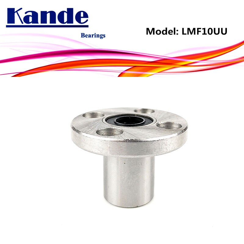Lmf 10 uu 1 st/lot lmf 10uu rund fläns linjär kullager 10mm lmf 10 för 3d skrivare smf 10uu kande lager