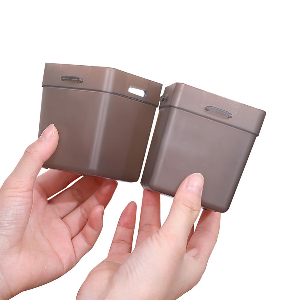 2pcs Translucent Sorting Storage Box On The Side Of Refrigerator Kitchen Seasoning Food Fruit Organizer Box With Buckle