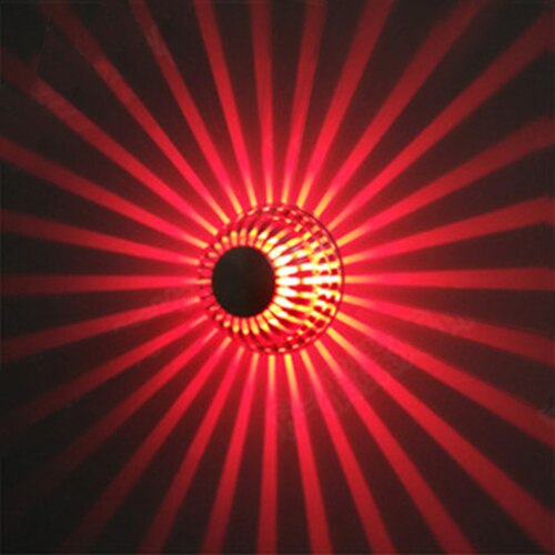 Dimbar/ej 3w led väggfäste ljus taklampa armatur modern inredning belysning disco korridor sovrum silver skal