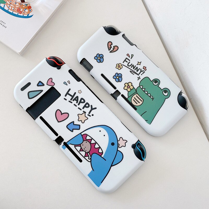 Cute Cartoon Switch Protective Shell TPU Hard Cover Shell NS Lite Anti-fall Painted Sleeve Case For Nintendo Switch Accessories