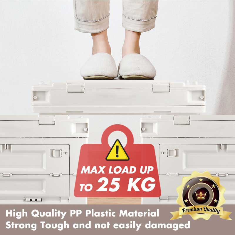 Portable Foldable Space Saving Storage Box Car Trunk Waterproof Outdoor Camping Container PP Reusable Large Capacity Travel