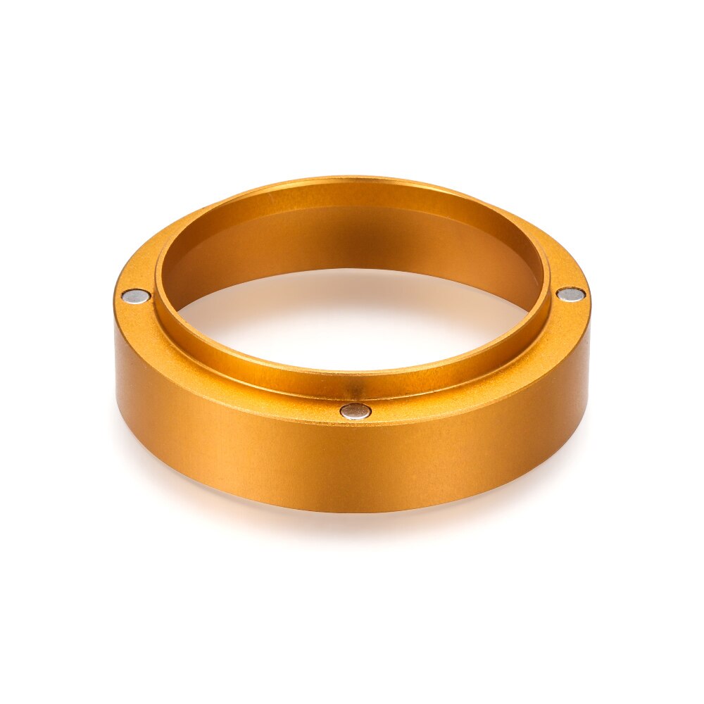 51mm 54mm 58mm Krups Aluminum Dosing Ring With Magnet For Brewing Bowls Coffee Tampering Espresso Barista Tool: Gold With Magnet / 54MM