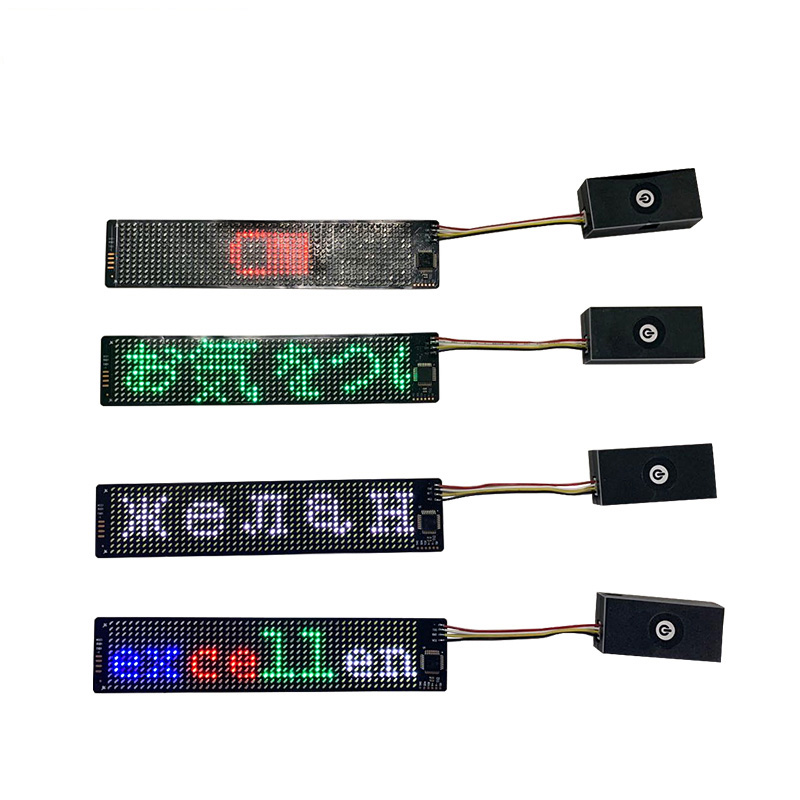 15cm Flexible LED Display Soft LED Light Sheets Moving Message LED Screen Stripe for Bags Hats Clothes Shoes Decoration