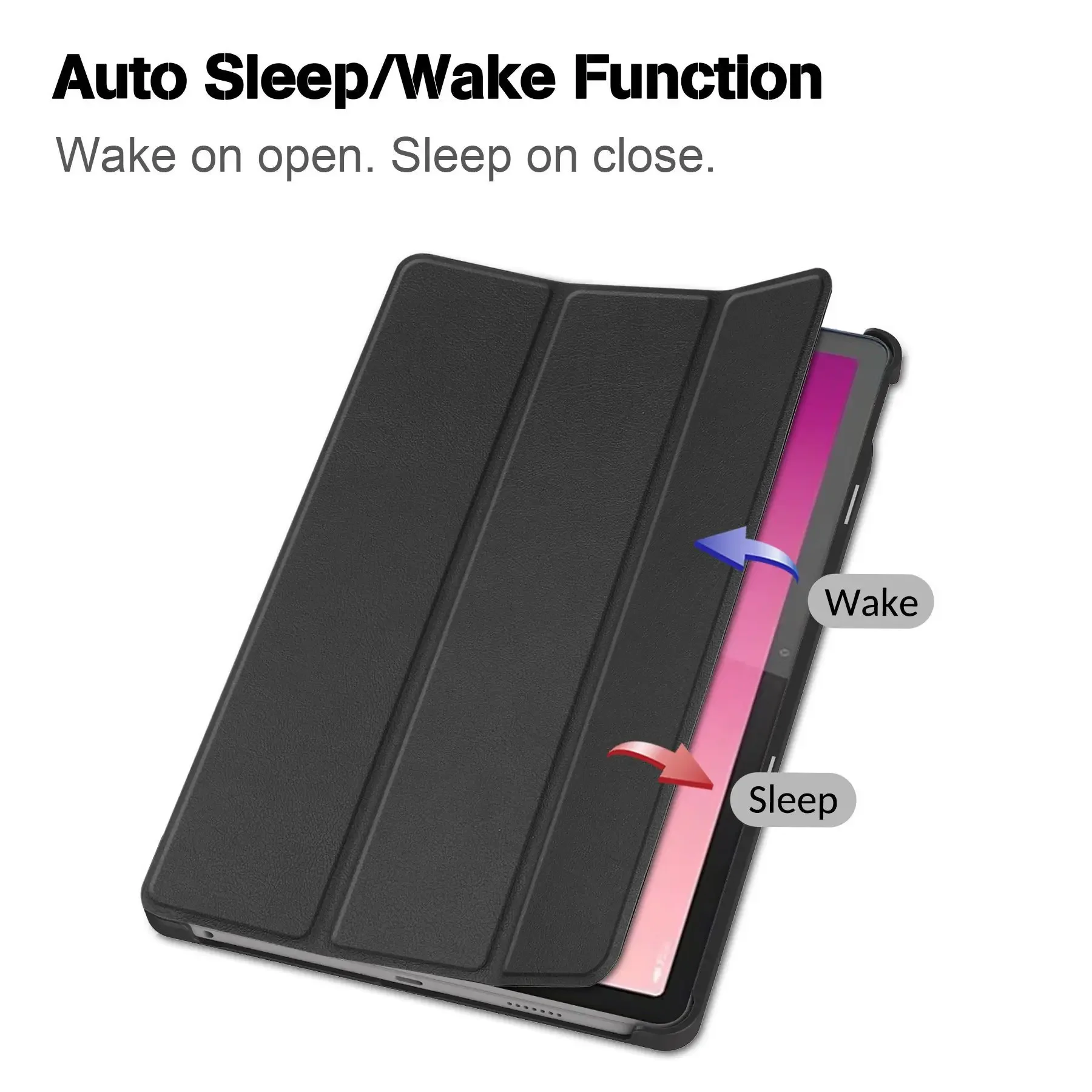 For Lenovo tab P12 12.7 Case Magnetic Tri-Folding PU Leather Stand Tablet Cover for Xiaoxin Pad Pro 12.7 12 7 inch TB371FC