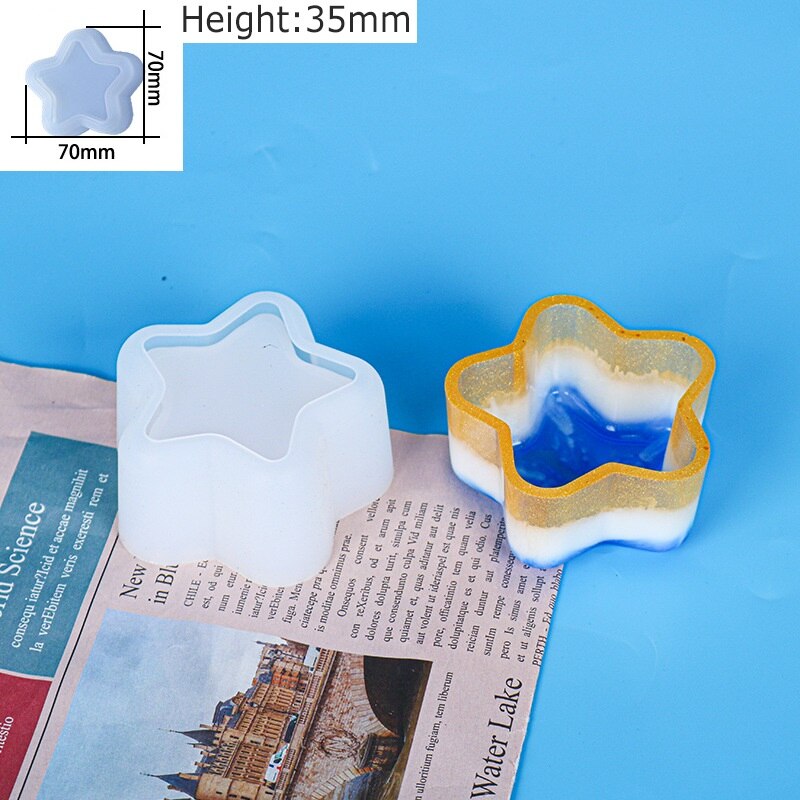 Silicone Molds For Concrete Flower Pot Cement Molds Succulent Plants Pot Mold Concrete Planters Moulds Diy Aromatherapy Plaster: B5