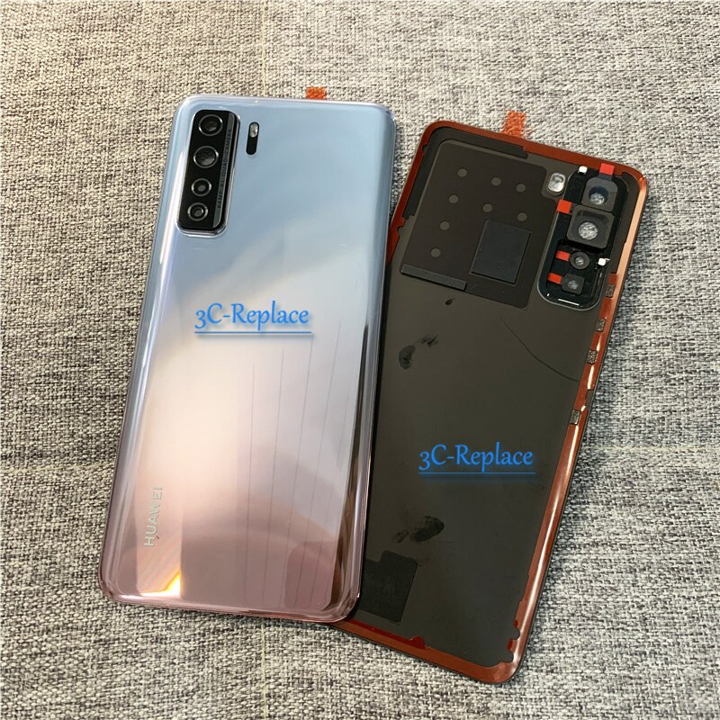 Originele 6.5 Inch Voor Hua Wei P40 Lite 5G Global CDY-NX9A CDY-N29A Back Battery Cover Deur Behuizing Case Rear glas Lens Onderdelen