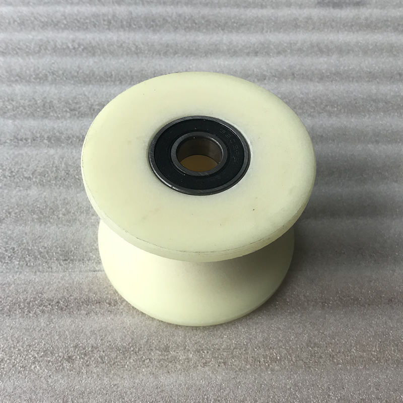 U-groef nylon katrol U-vormig Spoorwiel diameter 40 mm 50 mm 60 mm 70 mm 80 mm 120 mm Verschillende maten Geleidingsrol steunrol