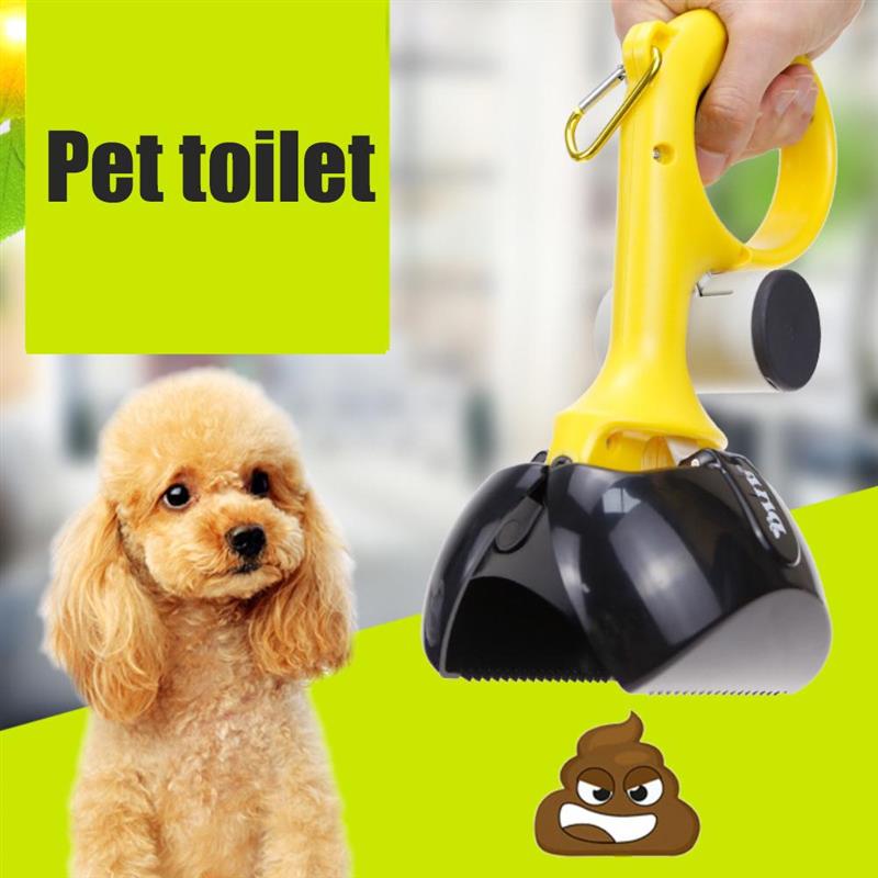 Pet Dog Poop Scooper Rounded Handle Portable Poop Remove Clamp Cat Waste Feces Pooper Picker Cleaner Puppy Dog Poop Pickup Clip