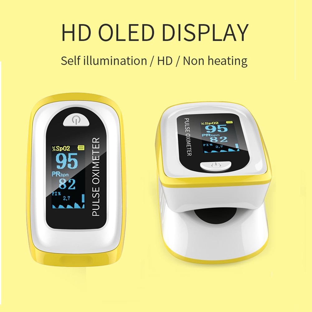 Pulse Oximeter Monitor Finger Pulse Oxymeter Digital Oxygen Meter Clip Type Sensor Oled Display Pulse Oximeters: Violet