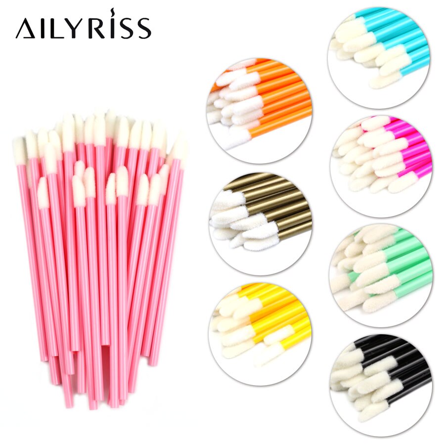 2000pcs Lip Brush Disposable Makeup Applicators Lip Gloss Brush Lipstick Applicator Wand Multicolor Makeup Kits Beauty Cosmetic