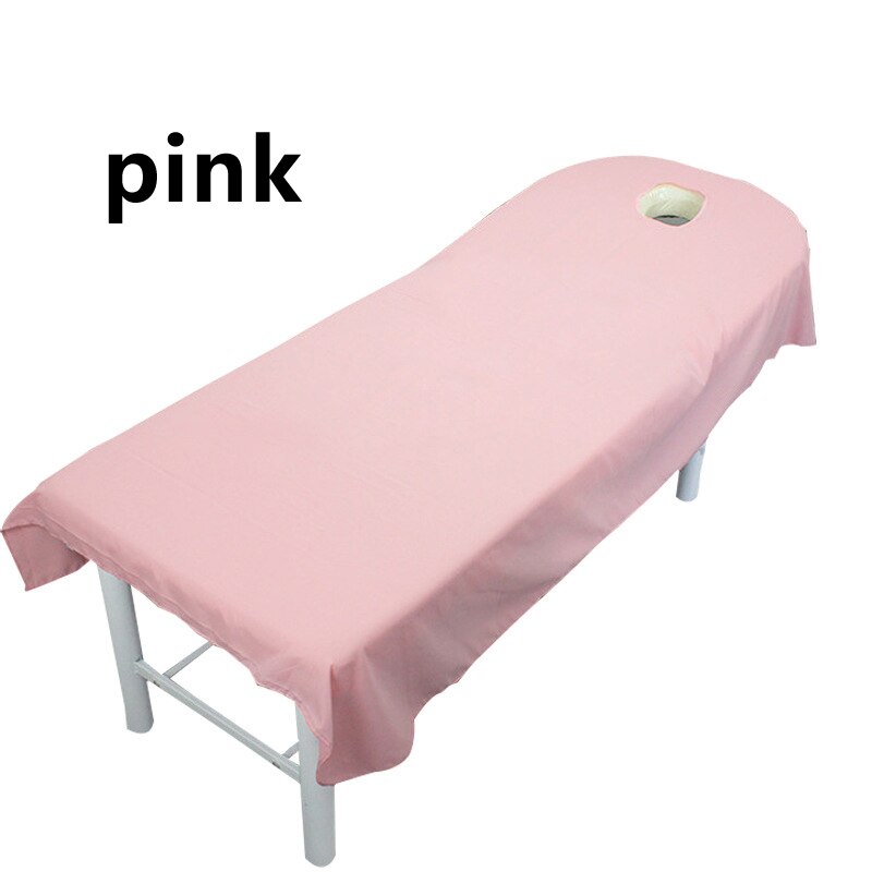Draps de Salon de beauté, couverture de Table de lit avec trou, traitement de Massage SPA beauté 1 pièces: 2