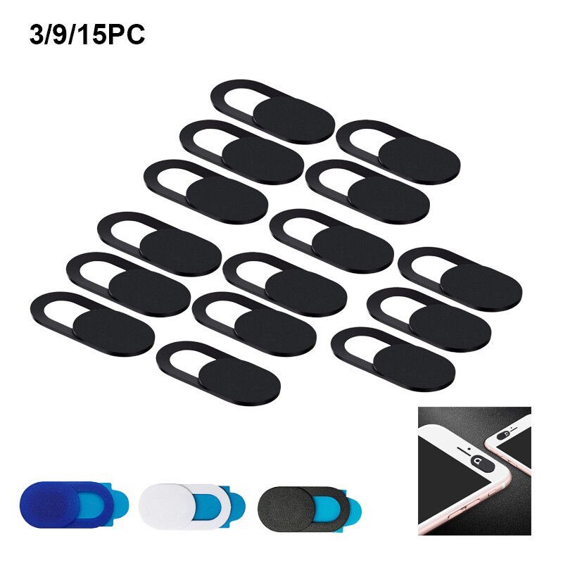 3/9/15PC Universal WebCam Cover Shutter Magnet Slider Plastic Camera Cover For Web Laptop iPad PC Macbook Tablet Privacy Sticker