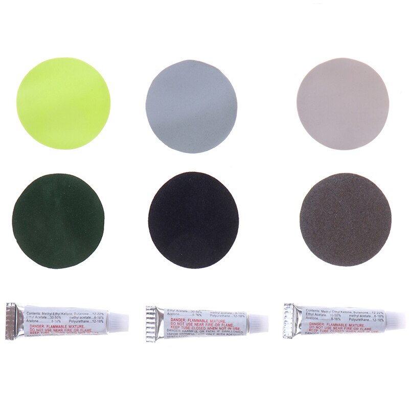 PVC Inflating Air Bed Boat Sofa Repair Perfect Seal 4Patches 2Glues Kit For Air Mattress Self-inflating Mat Repair 2 Set
