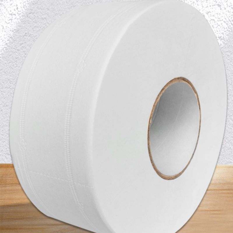 Rollo de papel de baño grande grueso de 4 capas en relieve sin tejido de baño Jumbo fluorescente GXMC